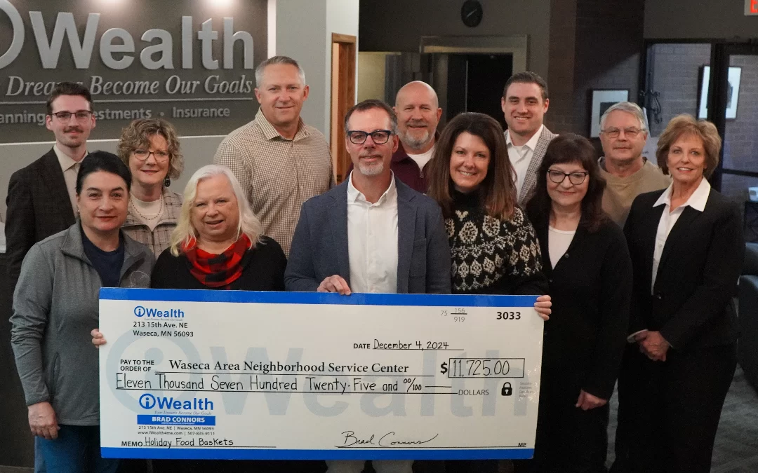 iWealth Presents the iWealth Holiday Food Basket Check to WANSC